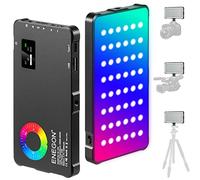 ENEGON RGB Video Light, Batería Recargable de 4000mAh incorporada LED Camera Light Full Color 24 Efectos de luz comunes, CRI≥95 2500-9000K LED Video Light Panel con función de Banco de energía.