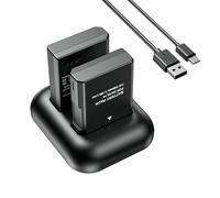 ENEGONPOW EN-EL14 2X Baterías de Repuesto de 1500mAh con Cargador USB Dual Rápido Cámaras para Nikon D3100,D3500,D5100,D5600, DF y Coolpix P7000/P7100/P7700/P7800