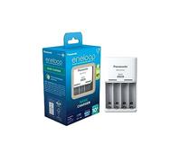 eneloop Basic Cargador, para 2 o 4 Pilas Recargables AA/AAA, 10h de Tiempo de Carga, 6 Funciones de Seguridad