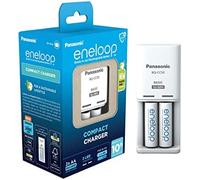 Eneloop compact cargador, para 1-2 pilas recargables aa/aaa, 10h de ti