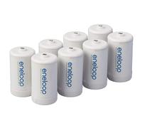 Eneloop Panasonic BQ-BS1E8SA D Adaptadores de batera de tamao para su uso con NI-MH Recargable AA Battery Celdas 8 Pack