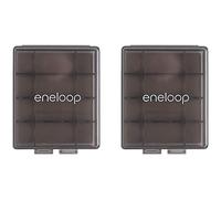 Eneloop Panasonic BQ-CASEK2SA Pro - Cajas de Almacenamiento de batería con Capacidad de batería 4AA o 5AAA, Gris obsidiana (Paquete de 2)