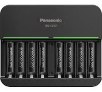 Eneloop Panasonic K-KJ63K3A8BA Advanced Pro - Batería Recargable de 8 Posiciones, Cargador rápido de 6 Horas con 8 Luces LED indicadoras de Carga con 8 Pilas AAA Pro