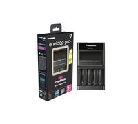 eneloop Pro Pro Cargador USB, para 1-4 Pilas Recargables AA/AAA, 2h de Tiempo de Carga, 10 Funciones de Seguridad