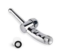 Enema - Kit de limpieza de bombillas para baño con sistema de ducha colonial, sistema de ducha colonial, color plateado