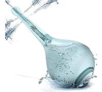 Enemas Anales Lavados con Boquilla - de 5 Orificios, Anti-Reflujo Pera Lavativas Anales, Enema Bulbo Ducha Anal y Vaginal de Silicona para Limpieza de Colon en Hombres y Mujeres Azul