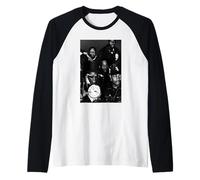 Enemigo público Chuck D & Flavor Flav Hip Hop por AJ Barratt Camiseta Manga Raglan