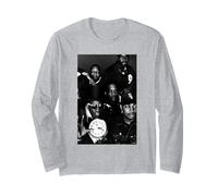 Enemigo público Chuck D & Flavor Flav Hip Hop por AJ Barratt Manga Larga