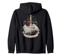 Enemigos a los Amantes Bookish Daga y Rosas Fantasy Reader Sudadera con Capucha