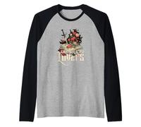 Enemigos a los amantes Lector de libros Rosas Bookish Booktok Retro Camiseta Manga Raglan