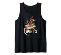 Enemigos a los amantes Lector de libros Rosas Bookish Booktok Retro Camiseta sin Mangas