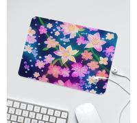ENEN Alfombrilla de Ratón, 3D Flores Gaming Mousepad Impermeable, Mouse Pad con Base de Goma Antideslizante, Mejora la Precisión y la Velocidad, para PC, Oficina (Flores Mágicas,20x24cm)