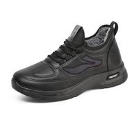 ENEN Botas de Nieve para Mujer Hombre Talla 39-45, Botas Invierno Mujer Impermeable Frio Antideslizante Calientes Ultraligero para Invierno Outdoor Trekking (DF01 Negro,40)