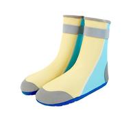 ENEN Escarpines Niño Niña Zapatillas de Agua Bebé Zapatos de Playa Antideslizante Secado Rápido Cangrejeras para Piscine Río Mar Vacaciones (Azul Amarillo1,27)