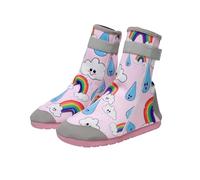 ENEN Escarpines Niño Niña Zapatillas de Agua Bebé Zapatos de Playa Antideslizante Secado Rápido Cangrejeras para Piscine Río Mar Vacaciones (Gotas de Lluvia,29)