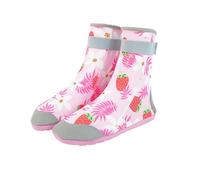ENEN Escarpines Niño Niña Zapatillas de Agua Bebé Zapatos de Playa Antideslizante Secado Rápido Cangrejeras para Piscine Río Mar Vacaciones (Flores Rosas,29)