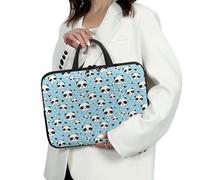 ENEN Funda Portatil 10-17 Pulgadas, Impresión de Panda Funda Portatil Impermeable, Funda Protectora Maletin Portatil (13 Pulgadas,Azul 2)