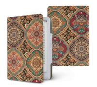 ENEN Funda Universal para 6.8",7" Kindle Ereaders, Funda Folio para Kindle Paperwhite/Colorsoft 6.8/7 Pulgadas con Correa de Mano y Soporte Estilo Étnico Carcasa Folio Ligero (Estilo Vintage)