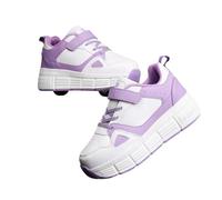 ENEN Moda Zapatos con Ruedas Zapatillas con 2 Ruedas para Niños y Niña, Exterior Zapatillas de Correr al Aire Libre de Patinaje sobre Ruedas Multifuncionales en Dos