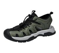 ENEN Sandalias Senderismo Hombre Punta Cerrada, Sandalias Trekking Punta Cerrada Transpirables Cómodas 38-45 EU Zapatillas de Senderismo Verano Antideslizante para Deportivas (Verde militar,38)