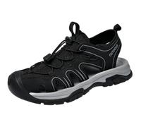 ENEN Sandalias Senderismo Hombre Punta Cerrada, Sandalias Trekking Punta Cerrada Transpirables Cómodas 38-45 EU Zapatillas de Senderismo Verano Antideslizante para Deportivas (Negro,38)