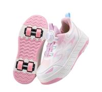 ENEN Zapatos con Ruedas para Niños y Niñas | Zapatillas con 4 Ruedas ,Zapatillas de Skateboard Correr al Aire Libre Retráctil de Patinaje sobre Ruedas Multiusos 2 en 1