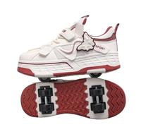 ENEN Zapatos con Ruedas para Niños y Niñas | Zapatillas con 4 Ruedas ,Zapatillas de Skateboard Correr al Aire Libre Retráctil de Patinaje sobre Ruedas Multiusos 2 en 1