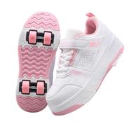 ENEN Zapatos con Ruedas para Niños y Niñas | Zapatillas con 4 Ruedas ,Zapatillas de Skateboard Correr al Aire Libre Retráctil de Patinaje sobre Ruedas Multiusos 2 en 1