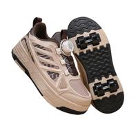 ENEN Zapatos con Ruedas para Niños y Niñas | Zapatillas con 4 Ruedas ,Zapatillas de Skateboard Correr al Aire Libre Retráctil de Patinaje sobre Ruedas Multiusos 2 en 1