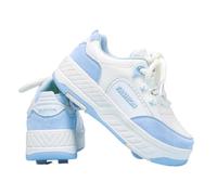 ENEN Zapatos con Ruedas para Niños y Niñas | Zapatillas con 4 Ruedas ,Zapatillas de Skateboard Correr al Aire Libre Retráctil de Patinaje sobre Ruedas Multiusos 2 en 1