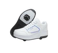 ENEN Zapatos con Ruedas Zapatillas con 2 Ruedas para Niños y Niña, Exterior Zapatillas de Correr al Aire Libre de Patinaje sobre Ruedas Multifuncionales en Dos