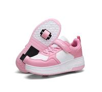 ENEN Zapatos con Ruedas Zapatillas con 2 Ruedas para Niños y Niña, Exterior Zapatillas de Correr al Aire Libre de Patinaje sobre Ruedas Multifuncionales en Dos