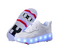 ENEN Zapatos con Ruedas Zapatillas con 4 Ruedas para Niña y Niños,Zapatillas de Correr al Aire Libre de Patinaje sobre Ruedas Multifuncionales en Dos -156