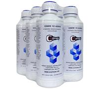 ENER 10 Agro - Desincrustante Concentrado para Sistema de Riego, Goteo, Filtros y Cabezales - Elimina Cal, Óxido y Biofilm - Con Inhibidores de Corrosión - Sin Percloratos - 1 Litro (6 Unidades).