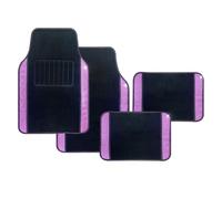 Enerfero Alfombrillas para Coche Juego de 4, Alfombrillas de moqueta para Coche, Alfombrillas universales Antideslizantes y duraderas para 64x44cm (Delanteras), 43x30cm (Traseras)