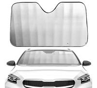 Enerfero Parasol Coche Delantero,Parasol de Ventana Delantera Parasol Luna de Coche Metalizado Cortina Reflectante para Vehículo Protección Rayos UV Parabrisas fabrique Europeo. (150cmX90cm)