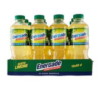 Energade, Bebida reabastecedora 12 x 0,5 L, sabor limón, con sales minerales, perfecta para la actividad física, formato sobre la marcha para la hidratación post-deporte