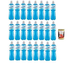 Energade Protein Ice Blue Flavour P&P, con notas de frambuesa y mora, bebida sin alcohol con proteínas, sales minerales y azúcar, 24 x 750 ml + polpa italiana gourmet 400 g