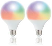 Energeeks - Bombilla Inteligente LED - Multicolor RGB - Casquillo E27-11W - 1055 Lúmenes - Temperatura Ajustable - Wifi + Bluetooth - Compatible con Alexa y Google (Paquete de 2)