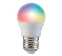 energeeks - Bombilla Inteligente LED - Multicolor RGB - Casquillo E27-5W - 470 Lúmenes - Temperatura Ajustable - WiFi + Bluetooth - Compatible con Alexa y Google