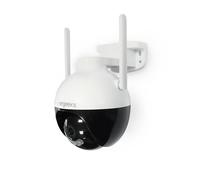 energeeks Defender III - Cámara Vigilancia Exterior WiFi - IP66-4 MP - Detección Movimiento/Sonido - Visión Nocturna - Audio Bidireccional - Luces LED y Sirena - Almacenamiento SD/Nube