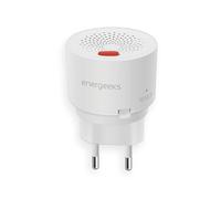 Energeeks - Detector de Gas WiFi Inteligente - Conexión Directa 230V - Sensor de Gas Natural, Propano y Butano - Sirena Integrada - Notificaciones al Móvil - Compatible Smart Life y Tuya