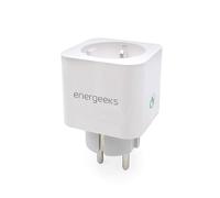 Energeeks - Enchufe WiFi Inteligente - Medidor de Consumo Integrado - Tipo Schuko - 2,4 Ghz - 16A/3680W - 240V/60Hz - Control por App Móvil - Comandos de Voz - Compatible con Alexa y Google
