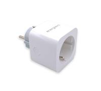 Energeeks - Enchufe WiFi Inteligente - Medidor de Consumo Integrado - Tipo Schuko - 2,4 Ghz - 16A/3680W - 240V/60Hz - Control por App Móvil - Comandos de Voz - Compatible con Alexa y Google