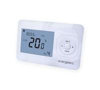 Energeeks Jasper - Termostato WiFi Inteligente - Automático y Programable - Compatible con Calderas de Gas, Gasoil, Pellet y Suelo Radiante - Control Remoto por App - Compatible con Alexa y Google