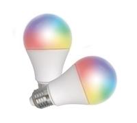 energeeks - Pack 2 Bombillas Inteligentes LED - Multicolor RGB - Casquillo E27-8W - 806 Lúmenes - Temperatura Ajustable - WiFi + Bluetooth - Compatible con Alexa y Google