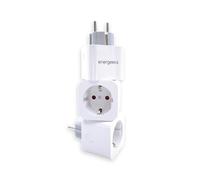 Energeeks - Pack 3 Enchufes WiFi Inteligentes - Medidor de Consumo Integrado - Tipo Schuko - 2,4 Ghz - 16A/3680W - 240V/60Hz - Control por App Móvil - Comandos de Voz - Compatible con Alexa y Google