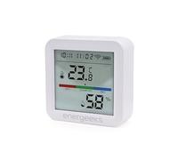 Energeeks - Sensor de Temperatura y Humedad WiFi - Sensor Inteligente - Pantalla LCD - Notificaciones Móviles - Compatible con Energeeks 3.0 y Tuya
