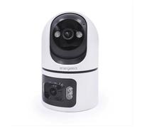 energeeks Sentinel Duo - Cámara Vigilancia WiFi Interior - 2,4/5GHz - Doble Lente 4MP+4MP - Motorizada 360º - Autotracking - Bluetooth - Detección Humanos y Sonido - Sirena y Luz LED - ONVIF