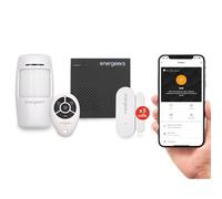 Energeeks - Sistema de Alarma WiFi - Protección Hogar - Incluye Sirena y Sensores de Movimiento/Apertura - hasta 60 Sensores Adicionales - Notificaciones App Móvil - Compatible con Alexa y Google